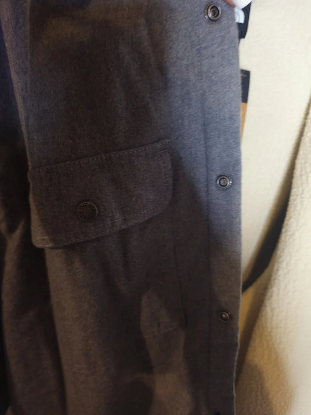 The North Face Men’s Gray Sherpa-Lined Hooded Jacket Size XXL